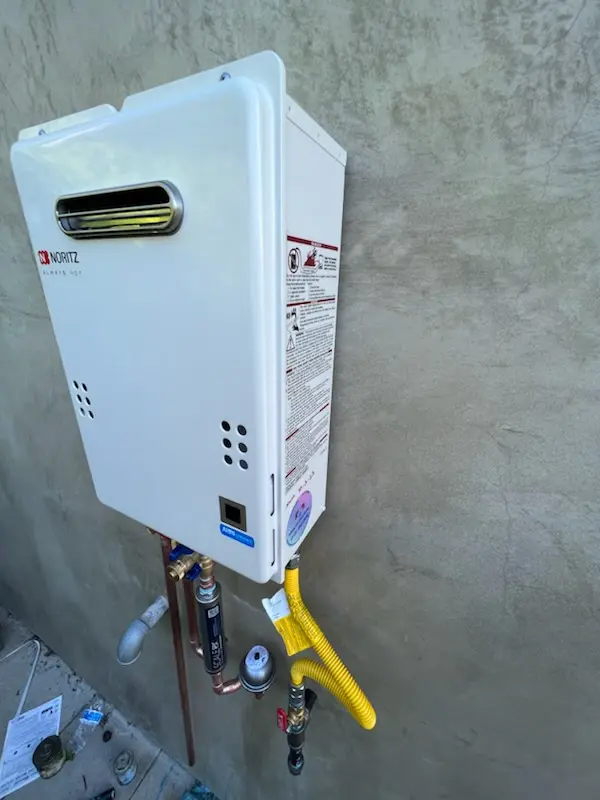 Tankless water heater installation for Playland Village homes
